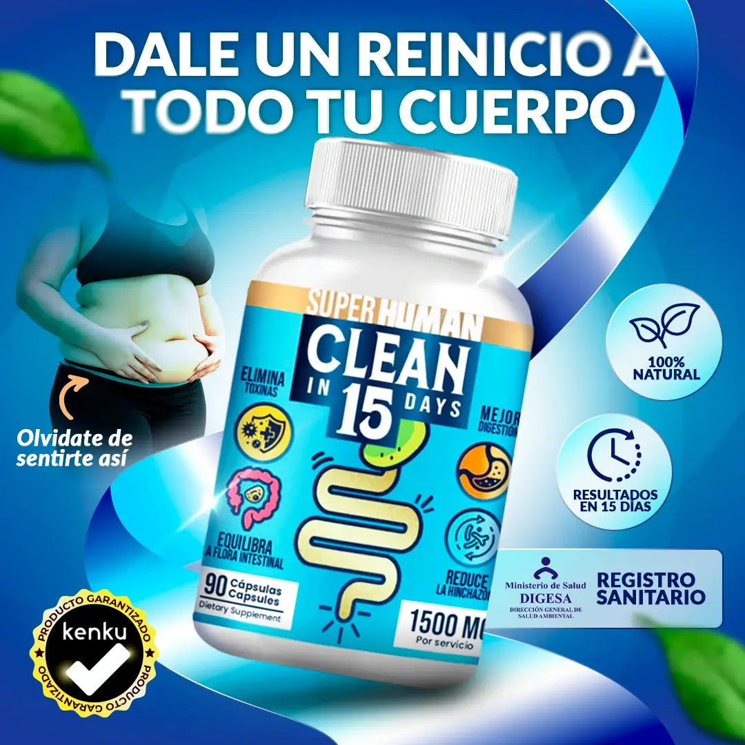 Clean15™ Detox Estomacal Completa en solo 15 días